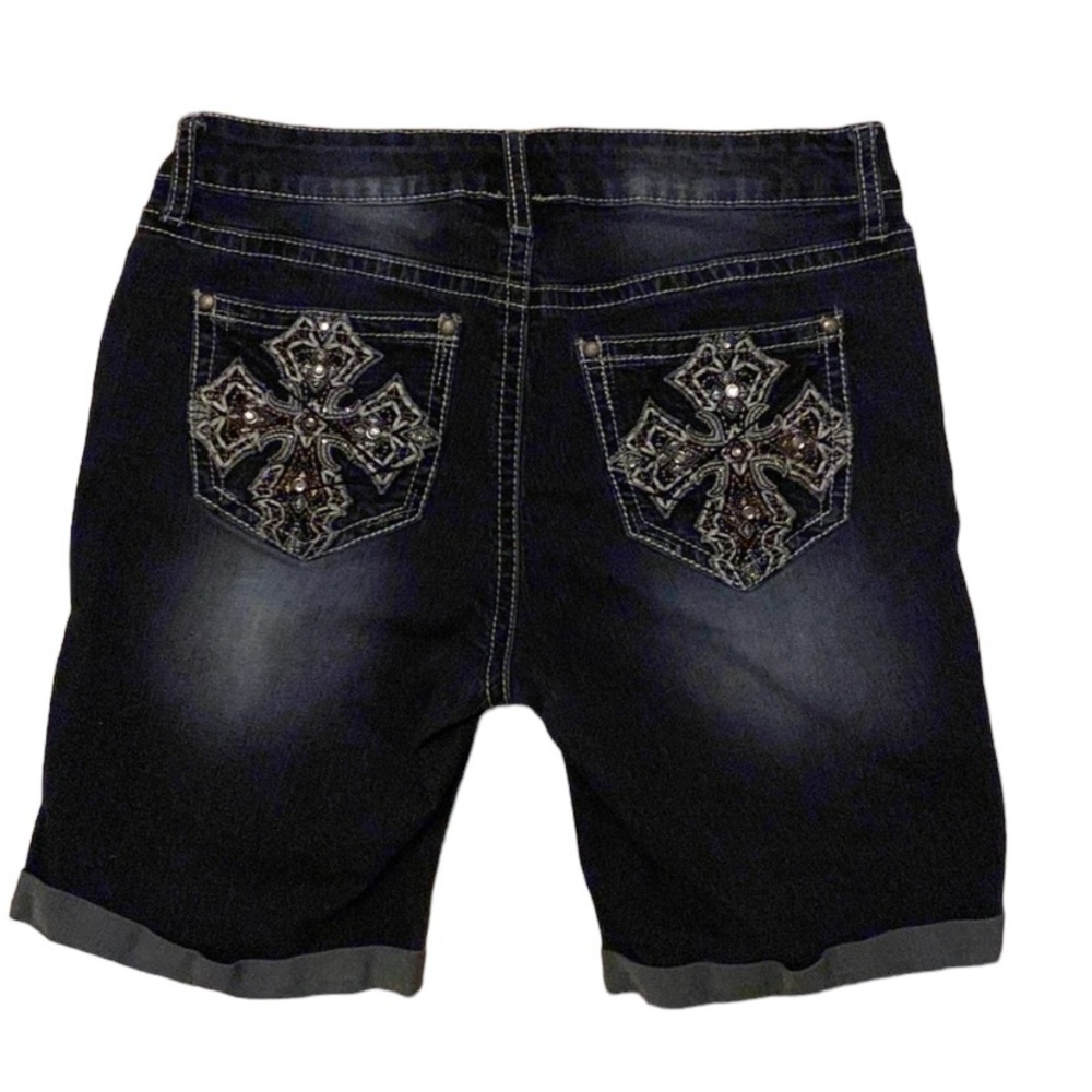 A.N.A. Women’s Bermuda Rhinestone Shorts Size 8 - Picture 2 of 13